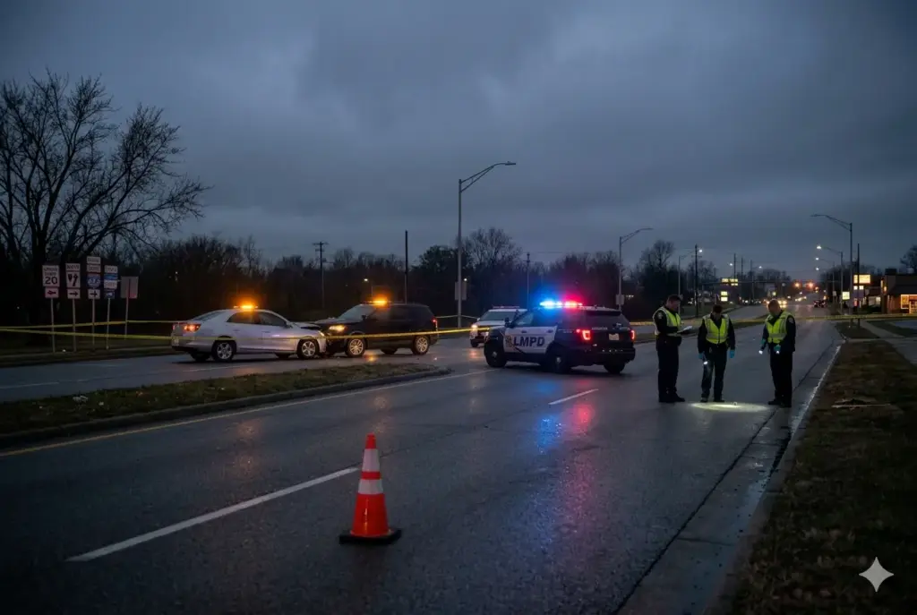 Woman exits car after wreck near Fern Creek, gets hit by another vehicle and dies