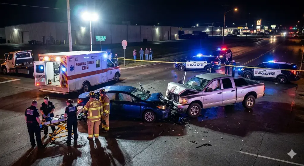 Bowling Green, KY – One Killed in Head-On Crash on Corvette Dr