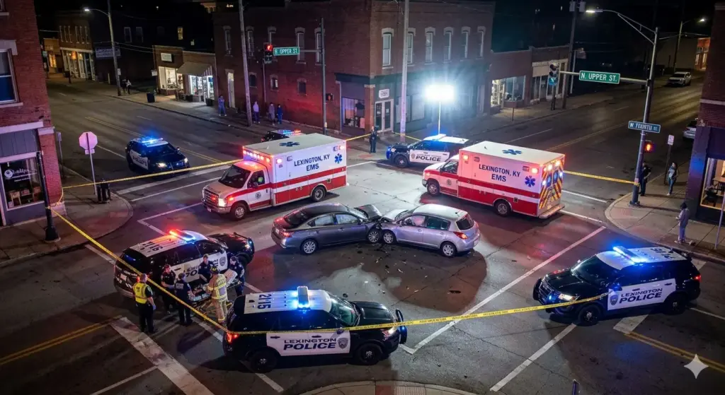 Lexington, KY – Collision with Injuries at N Upper St & W Fourth St
