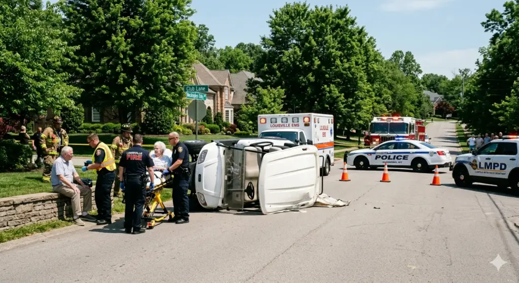 Two Injured in Golf Cart Accident in Louisville’s Mockingbird Valley