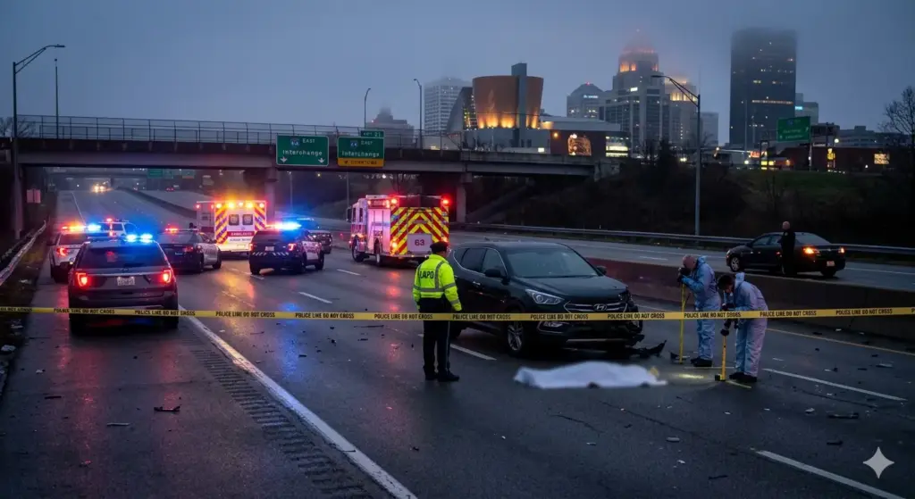 Fatal Pedestrian Accident on I-64 in Louisville Following Initial Crash