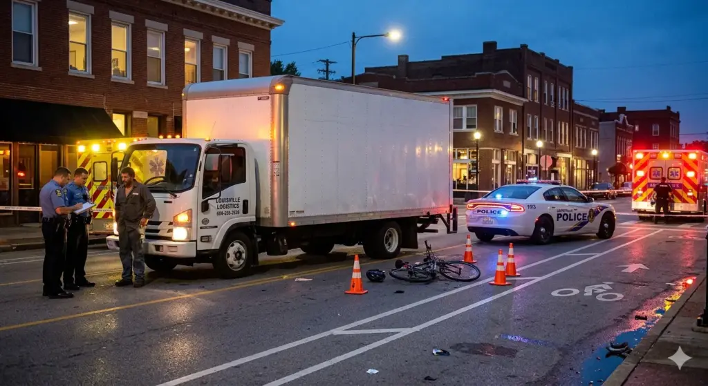Louisville Cyclist Hospitalized Following Serious Truck Accident