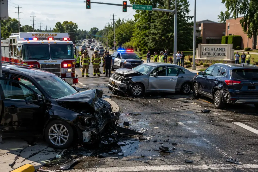 Multi-Vehicle Crash Closes Shelbyville Road Near Burnley Road in Louisville